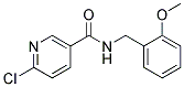 6-Chloro-N-(2-methoxy-benzyl)-nicotinamide Struktur