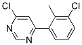 4-Chloro-6-(3-chloro-2-methyl-phenyl)-pyrimidine Struktur