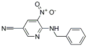 6-Benzylamino-5-nitro-nicotinonitrile Struktur