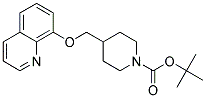 4-(Quinolin-8-yloxymethyl)-piperidine-1-carboxylic acid tert-butyl ester Struktur