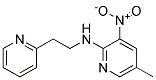 (5-Methyl-3-nitro-pyridin-2-yl)-(2-pyridin-2-yl-ethyl)-amine Struktur