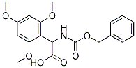 {[(benzyloxy)carbonyl]amino}(2,4,6-trimethoxyphenyl)acetic acid Struktur