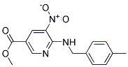 6-(4-Methyl-benzylamino)-5-nitro-nicotinic acid methyl ester Struktur