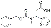 3-{[(benzyloxy)carbonyl]amino}-3-thiophen-2-ylpropanoic acid Struktur