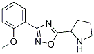 3-(2-methoxyphenyl)-5-pyrrolidin-2-yl-1,2,4-oxadiazole Struktur