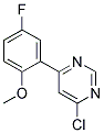 4-Chloro-6-(5-fluoro-2-methoxy-phenyl)-pyrimidine Struktur