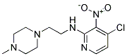 (4-Chloro-3-nitro-pyridin-2-yl)-[2-(4-methyl-piperazin-1-yl)-ethyl]-amine Struktur