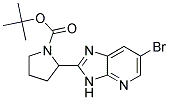 tert-butyl 2-(6-bromo-3H-imidazo[4,5-b]pyridin-2-yl)pyrrolidine-1-carboxylate Struktur