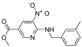 6-(3-Methyl-benzylamino)-5-nitro-nicotinic acid methyl ester Struktur