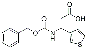 3-{[(benzyloxy)carbonyl]amino}-3-thiophen-3-ylpropanoic acid Struktur