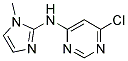 (6-Chloro-pyrimidin-4-yl)-(1-methyl-1H-imidazol-2-yl)-amine Struktur