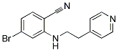 4-Bromo-2-(2-pyridin-4-yl-ethylamino)-benzonitrile Struktur