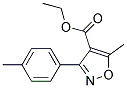 ethyl 5-methyl-3-(4-methylphenyl)isoxazole-4-carboxylate Struktur