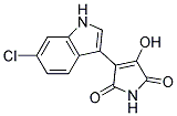 3-(6-chloro-1H-indol-3-yl)-4-hydroxy-1H-pyrrole-2,5-dione Struktur