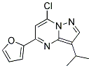 7-chloro-5-furan-2-yl-3-(1-methylethyl)pyrazolo[1,5-a]pyrimidine Struktur