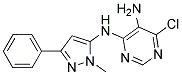 6-chloro-N4-(1-methyl-3-phenyl-1H-pyrazol-5-yl)pyrimidine-4,5-diamine Struktur