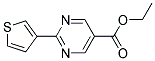 ethyl 2-thiophen-3-ylpyrimidine-5-carboxylate Struktur