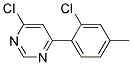 4-Chloro-6-(2-chloro-4-methyl-phenyl)-pyrimidine Struktur