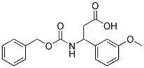 3-{[(benzyloxy)carbonyl]amino}-3-(3-methoxyphenyl)propanoic acid Struktur