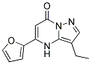 3-ethyl-5-furan-2-ylpyrazolo[1,5-a]pyrimidin-7(4H)-one Struktur