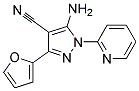 5-amino-3-furan-2-yl-1-pyridin-2-yl-1H-pyrazole-4-carbonitrile Struktur