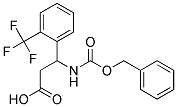 3-{[(benzyloxy)carbonyl]amino}-3-[2-(trifluoromethyl)phenyl]propanoic acid Struktur