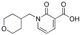 2-oxo-1-(tetrahydro-2H-pyran-4-ylmethyl)-1,2-dihydropyridine-3-carboxylic acid Struktur