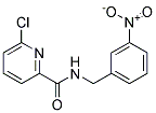 6-Chloro-pyridine-2-carboxylic acid 3-nitro-benzylamide Struktur