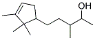 5-(2,2,3-Trimethylcyclopent-3-en-1-yl)-3-methylpentan-2-ol Struktur