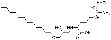 N-[3-Dodecyloxy-2-hydroxypropyl]-L-arginine hydrochloride Struktur