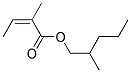 2-Methylpentyl (Z)-2-methyl-2-butenoate Struktur