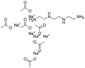 Triethylenetetraminehexaacetic acid, hexasodium salt Struktur