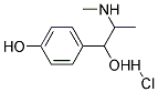 (+/-)-4-HYDROXY-A-(1-(METHYLAMINO)ETHYL)BENZYLALCOHOLHYDROCHLORIDE Struktur