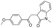 3-(4-METHOXYPHENACYL)-1-METHYL-2-INDOLINONE Struktur