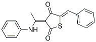 3-(1-ANILINOETHYLIDENE)-5-BENZYLIDENE-2,4(3H,5H)-THIOPHENEDIONE Struktur