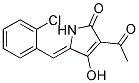 3-ACETYL-5-(2-CHLOROBENZYLIDENE)-4-HYDROXY-3-PYRROLIN-2-ONE Struktur