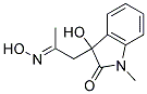 3-HYDROXY-3-(2-(HYDROXYIMINO)PROPYL)-1-METHYL-2-INDOLINONE Struktur