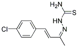 4-(P-CHLOROPHENYL)-3-BUTEN-2-ONETHIOSEMICARBAZONE Struktur