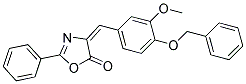 4-(4-BENZYLOXY-3-METHOXYBENZYLIDENE)-2-PHENYL-2-OXAZOLIN-5-ONE Struktur