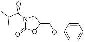 3-ISOBUTYRYL-5-PHENOXYMETHYL-2-OXAZOLIDINONE Struktur