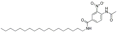 4-ACETAMIDO-3-NITRO-N-OCTADECYLBENZAMIDE Struktur