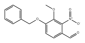 4-(芐氧基)-3-甲氧基-2-硝基苯甲醛 結(jié)構(gòu)式