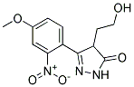 4-(2-HYDROXYETHYL)-3-(4-METHOXY-2-NITROPHENYL)-2-PYRAZOLIN-5-ONE Struktur