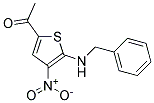 5-ACETYL-2-BENZYLAMINO-3-NITROTHIOPHENE Struktur