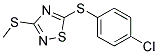 5-(P-CHLOROPHENYLTHIO)-3-METHYLTHIO-1,2,4-THIADIAZOLE Struktur