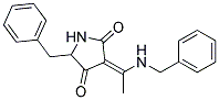 5-BENZYL-3-(1-(BENZYLAMINO)ETHYLIDENE)-2,4-PYRROLIDINEDIONE Struktur