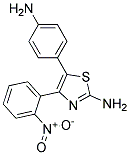 5-(P-AMINOPHENYL)-4-(O-NITROPHENYL)-2-THIAZOLAMINE Struktur