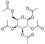 B-D-GALACTOPYRANOSEPENTAACETATE Struktur