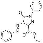 ETHYL5-OXO-1-PHENYL-4-PHENYLAZO-2-PYRAZOLINE-3-CARBOXYLATE Struktur