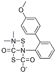 O-(P-METHOXYPHENYL)4,4-DIMETHYL-2-PHENYL-1,3-DITHIOALLOPHANATE Struktur